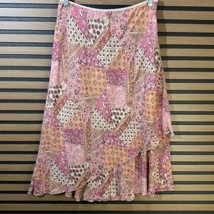 Lucy Pereda Patchwork Pink and Cream Women's Skirt